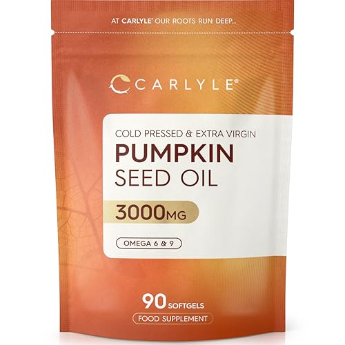 Carlyle Pumpkin Seed Oil 90 Softgel Capsules 3000mg