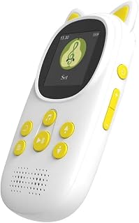 Vjsujehgy Reproductor de MP3 de 32 GB con Bluetooth, Reproductor de Música Portátil para Niños, Altavoz HD Incorporado, Grabación de Voz, Podómetro, Radio FM
