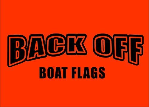Giant Orange Boating Safety Flag with Pole for Water Skis Wakeboarding and Tubing - Universal Safety Skier Down Flag