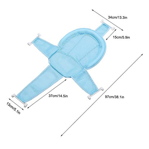 XUSIJAKQ1 Almofada de banheira antiderrapante tapete de banho para bebê base de chuveiro, Azul claro