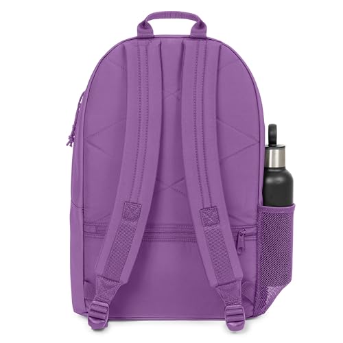 Image of EASTPAK Padded Double - 24L Squared Backpack with Dual Front Pockets, 13 inch Laptop Sleeve, Bottle Holder & Padded Straps, Orchid Purple
