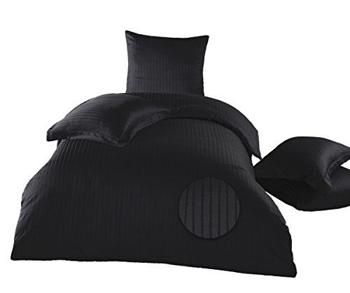 elit Home-Collection 2 TLG. Seersucker Bettwäsche 100% Baumwolle Sommer Bettgarnitur Pflegeleicht Bügelfrei Gereppte Oberfläche Cover