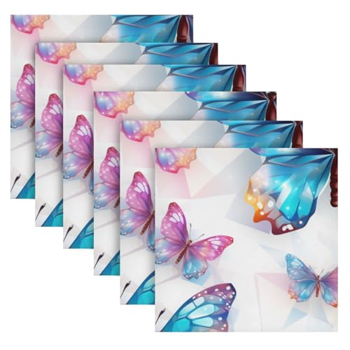 Servilletas de Tela Multicolor Set 6 20x20 pulg miniatura 2