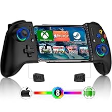 Mocagen Mobile Gaming Controller, MC2 Phone Controller for iPhone/Android/Switch/Oled/Switch 2 with Programmable/Hall Effect Joysticks & Analog Triggers/RGB Light