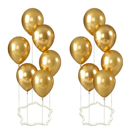 Behose Balloon Stands for Table, 2PCS Reusable Balloon Sticks and Holders for Weddings, Baby Showers, Graduations, Christmas, Birthdays