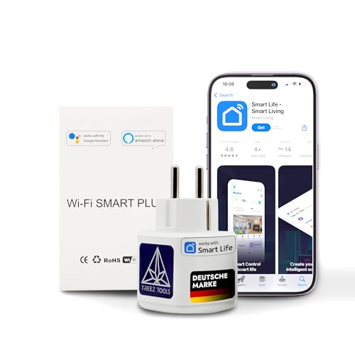 TREEZ TOOLS Smart Plug WLAN-Steckdose mit App-Steuerung Energieüberwachung & Fernbedienung Zeitschaltuhr Steckdose Stromverbrauchsmesser für Smart Home & Grow 3520W 16A Stromnutzung