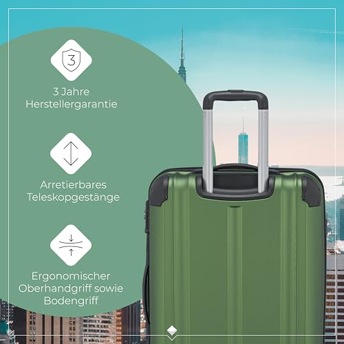 Travelite Koffer 80 Liter Hartschalenkoffer mittelgroß erweiterbar