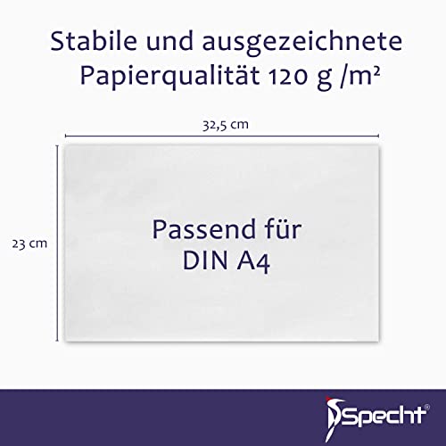 15 Versandtaschen C4 in Weiß ohne Fenster mit Papprückwand, selbstklebend mit Haftklebung und Abdeckstreifen, 229 x 324 mm, Premium, 120g/m² Papier, Briefumschlag, Kuvert, Geschäftsumschlag, DIN A4
