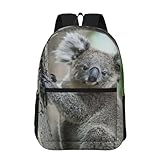 Hnnkloy Coala,Mochila informal de 17 pulgadas con bolsillos, resistente al agua, para la escuela.