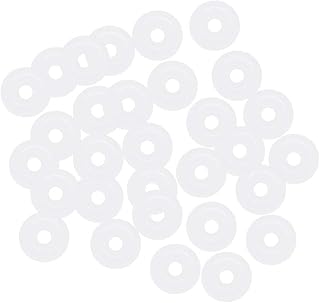 uxcell Silicone O-Rings, 4mm OD 1mm ID 1.5mm Width VMQ Seal Gasket for Compressor Valves Pipe Repair, White, Pack of 30
