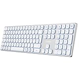 Ya en manzanajugosa.com: CoolBox Moonlight - Teclado Inalámbrico Recargable para Mac, Windows, Android, Linux. Teclado Silencioso, hasta 4 Dispositivos, Cuerpo de Aluminio, Retroiluminado (7 Colores), Membrana. Blanco