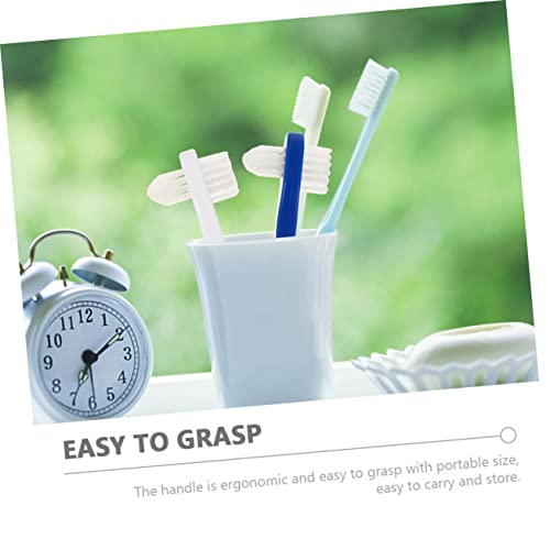 HEALEEP 6 Stück Teiliges Zahnbürste für Erwachsene Kleine Doppelseitige Zahnbürste zur Zahnersatzreinigung Tragbare Gebissbürste mit Ergonomischem Design für Tägliche Mundpflege – Bild 6