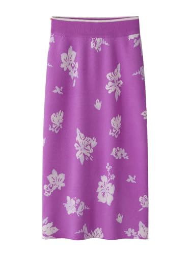 Jupe en laine jacquard maxi style chic, idéale pour vos journées de bureau en hiver