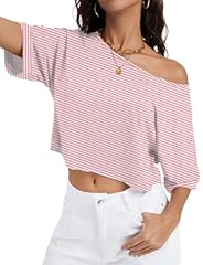 D Pink White Striped