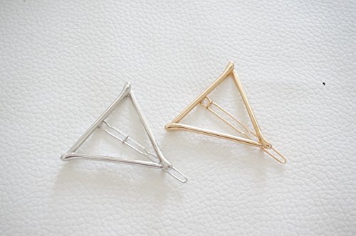 image for SOSUO Minimalist Geometric Triangle Hair Clip, Dainty Hollow Metal Hai