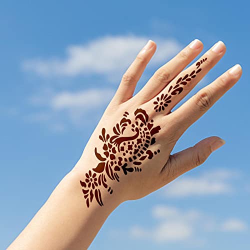 MUNSKT 20 Pieces Hand Shape Tattoo Stencil Sticker Set - Image 3