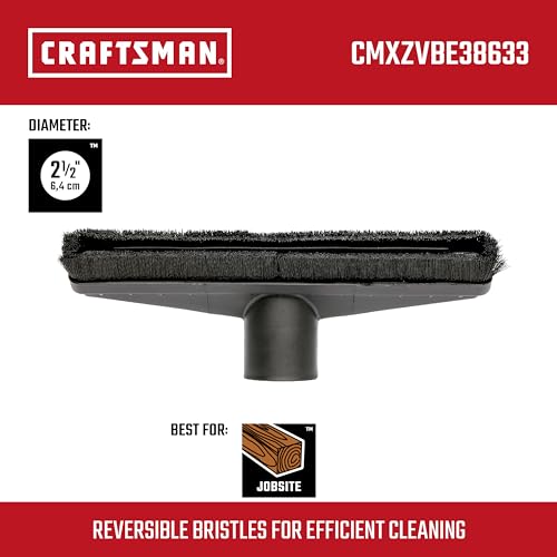 Image of CRAFTSMAN CMXZVBE38633 2-1 /2 in. Floor Brush Wet Dry Shop Vacuum Attachment