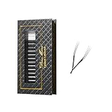 DeceMars 3 Split Tips Triple YYY Eyelash Extensions Supplies 0.07mm D Curl 12mm Premade Fans 6D Soft Natural Fluffy Easy Fanning Russian Volume Faux Lash Clusters Matte Black Eye Lashes