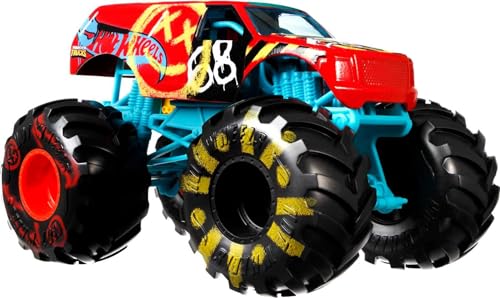 Hot Wheels Monster Truck escala 1:24 con ruedas gigantes miniatura 4