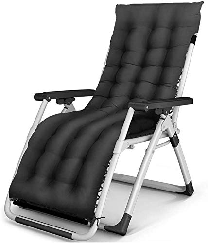 Garden chairs garden sun lounger portable avec matelas coton bleu