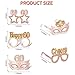 Guiruiy 24PCS 60th Birthday Paper Eyeglasses Decorations for Women, Pink Rose Gold Happy 60th Birthday Eyeglasses Party Supplies, Funny Sixty Year Old Birthday Glasses Photo Props Decor