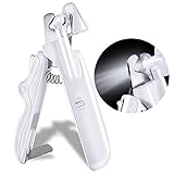 ACE2ACE Cortauñas Animales con Luz LED, Cortauñas Perro y Gato LED - Evite cortar los vasos sanguíneos, Cortauñas Mascotas con Lima de Uñas Plegable, Perros, Gatos, Conejas y Veterinaria Utilizar.