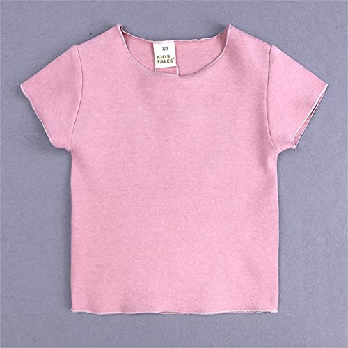 Toddler Boys Girls Short Sleeve Shirts Cotton Kids Summer Crewneck T-Shirt Casual Athletic Tops Basic Tees Baby Clothes2
