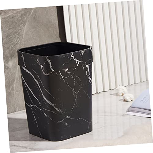 Caneca de basura rectangular Happyyami 1 ml negra miniatura 3