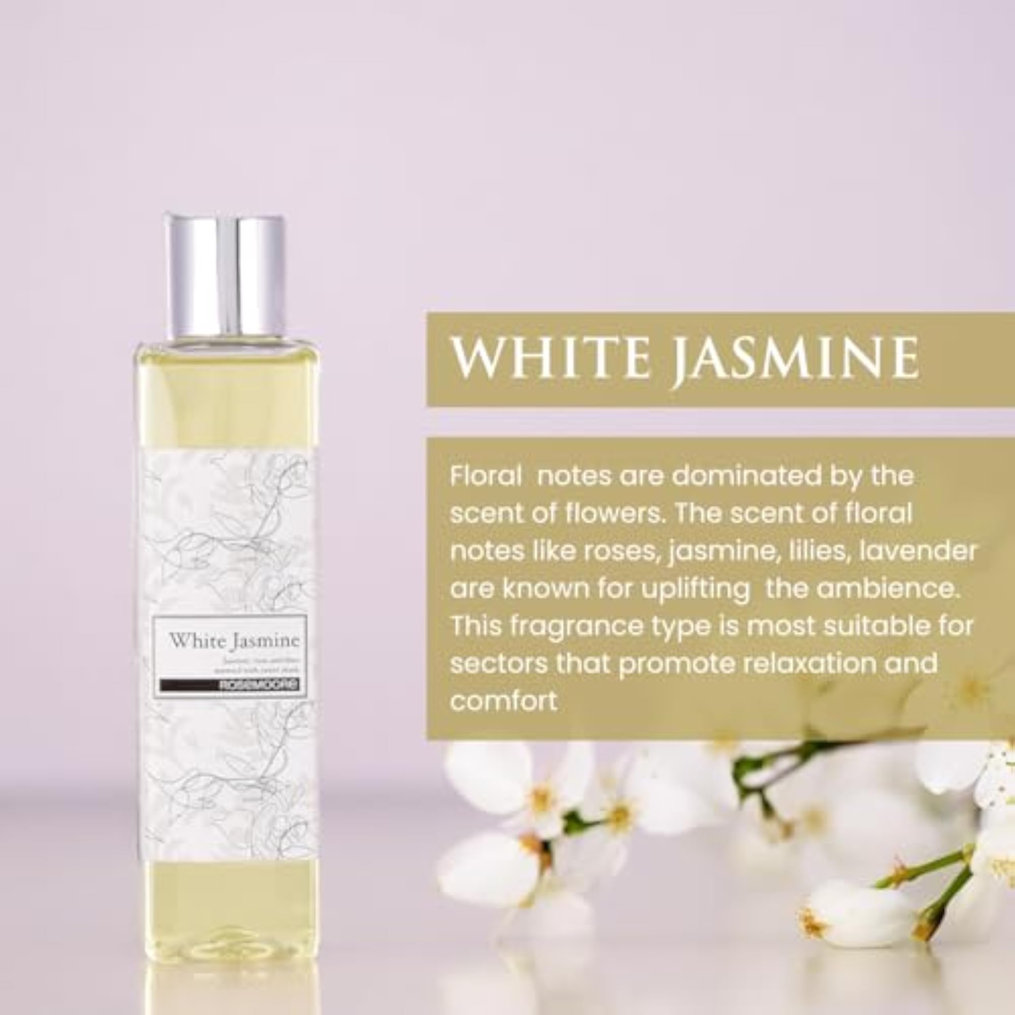 Aroma Reed Diffuser Refill and Electric Diffuser, Jasmine, 1000ml