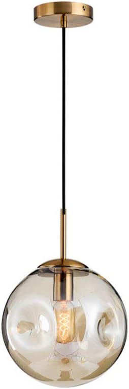 MHBGX Moderne Industrie Sputnik Kroonluchter, Keuken Industriële Kroonluchters, Moderne Kroonluchters, Geschikt voor Woonkamer en Slaapkamer Kroonluchters, Cognac, D25Cm (10 Inch)