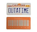  Super6props Back to The Future Outatime License Plate and Barcode License Plate 2 Pack Combo