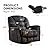 ANJ Oversized Rocker Recliner Chair Manual 360 Degree Swivel Recliners Comfy Glider Rocking Chairs for Big Man Home Extra Wide Overstuffed Reclining Chair for Living Room by ANJ