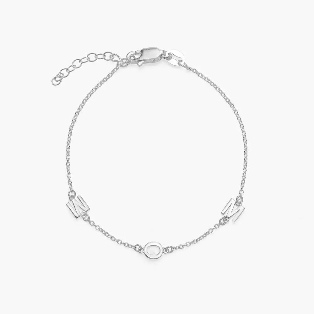 OAK & LUNA - Personalized Inez Initial Bracelet/Anklet with Diamond Options