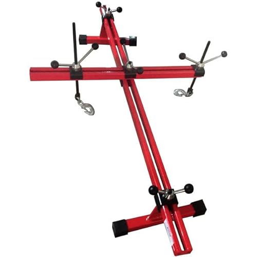 Neilsen CT4283 Engine Support Beam with Sliding & 360 Degree Adjustable Rotating Cross Beam - 500kg Load Capacity | 750-1450mm Range | 90cm Chains | M20 x 2.5 Threaded Hooks | Rubber Pads