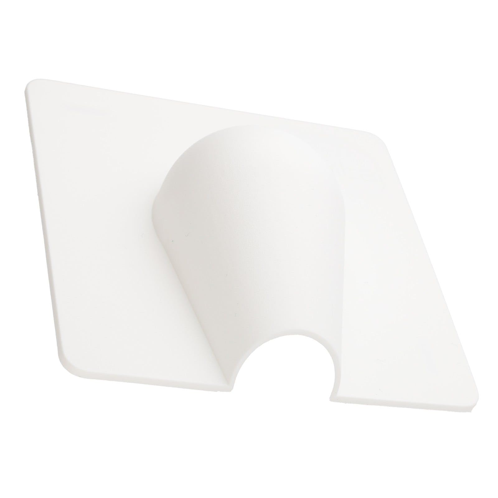 kenable Cable Entry Exit Cover Plate for Exterior Walls - Weather Resistant Brick Hole Concealer for Power & Network Cables - 110x110mm White