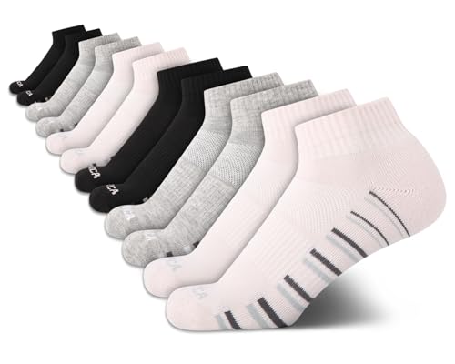 Image of Nautica Women's Quarter Cut Moisture Control Athletic Socks with Cushioned Comfort (12 Pack)