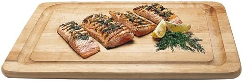 Snow River USA 7V03322 Hardwood Maple Jumbo Carving Board with Juice Well 14" x 20" x .75"