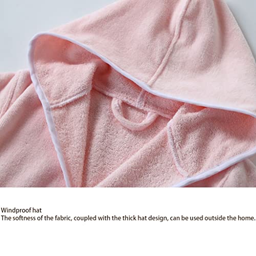 Xuemml Bathrobes For Girls，Toddlers Kids Hooded Robe Boys Girls Soft Towel Bathrobes Pajamas Plush Robe (Color : White, Size : 7-8 Years) #TOP4