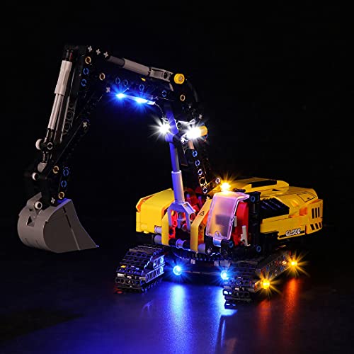 LIND Led Beleuchtungsset für Lego 42121 Technic Hydraulikbagger, Licht Set Kompatibel Mit Lego 42121 Bauset - Nicht… – Bild 8