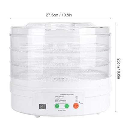Haushalts-Lebensmitteltrockner, Langlebiges ABS, Intelligenter 3-lagiger Elektrischer Lebensmittel-Dörrautomat, Sicher, Gesundes Obst, Gemüse, Trockner Für Fleisch Und Rindfleisch(EU 220V) – Bild 5