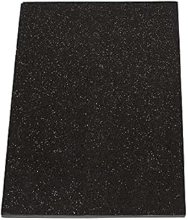 House of Card & Paper Black Glitter Card A4 240gsm (Pack of 20 Sheets) HCP537
