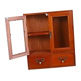 Kleiner vintage-wandschrank - der aufbewahrungsschrank ist mit türen ausgestattet, die es ihnen ermöglichen, den schrank leicht zu öffnen oder zu schließen, aufbewahrungsschrank