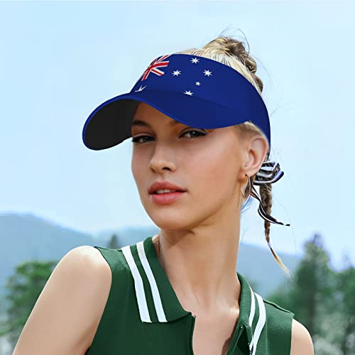 Image of Cute Funny Flag Hat Women Men Adjustable Flag Sport Sun Visor Hat Summer Fashion Sun Cap Beach Flag Hat