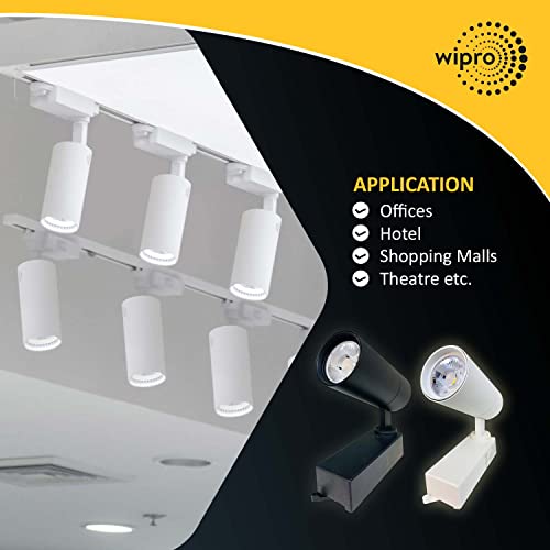 Image of wipro 20 Watt Cylindrical Sleek LED Track Light 36 Degree (4000K, Natural White)