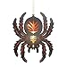 Bisenty 2 Pcs Lumière d'araignée en Bois d'halloween | Fadeless Window Decorations Light Lampes araignées à Piles pour Portes, Cours, fêtes,Suspension Spider avec Piles préinstallées