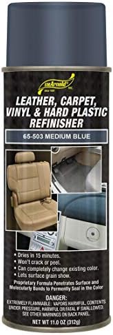SM Arnold Refinishing Spray Paint - MEDIUM BLUE 11 Oz. - For Leather, Carpet, Vinyl, Metal, Plastic, Polycarbonate, Polypropylene, Acrylic, Lexan, Fiberglass | Pro Grade Aerosol Refinisher