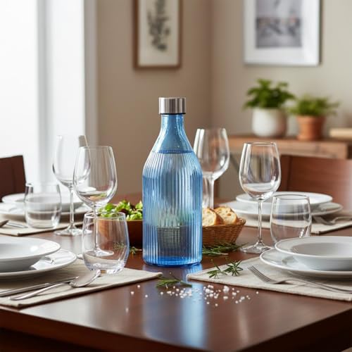 Miniatura 4 de Quid Maison Botella Mesa Vidrio Con Tapón 1l Sodo No Apto Microondas