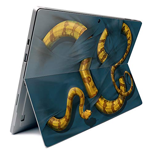 Image of MightySkins Carbon Fiber Skin for Microsoft Surface Pro 7 - Boa Constrictor | Textured Carbon Fiber Finish | Easy to Apply, Remove, and Change Styles | Made in The USA