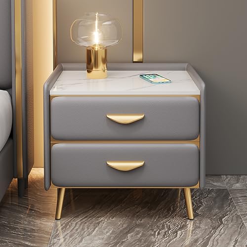 Commode étroite de chambre à coucher avec 2 tiroirs discrets - 2