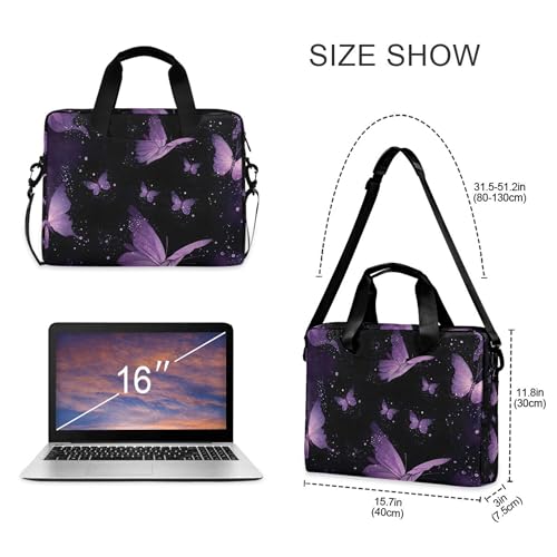 Bolso maletín morado Alaza para laptop 13-15.6 pulg. miniatura 4